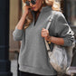 Quarter Zip Dropped Shoulder Sweatshirt