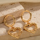 Heart Stainless Steel Drop Earrings