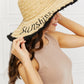 Fame Sunshine Straw Fringe Hat