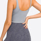 Deep V-Neck Crop Sports Bra