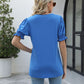 Square Neck Flounce Sleeve Top