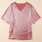 V-Neck Half Sleeve T-Shirt