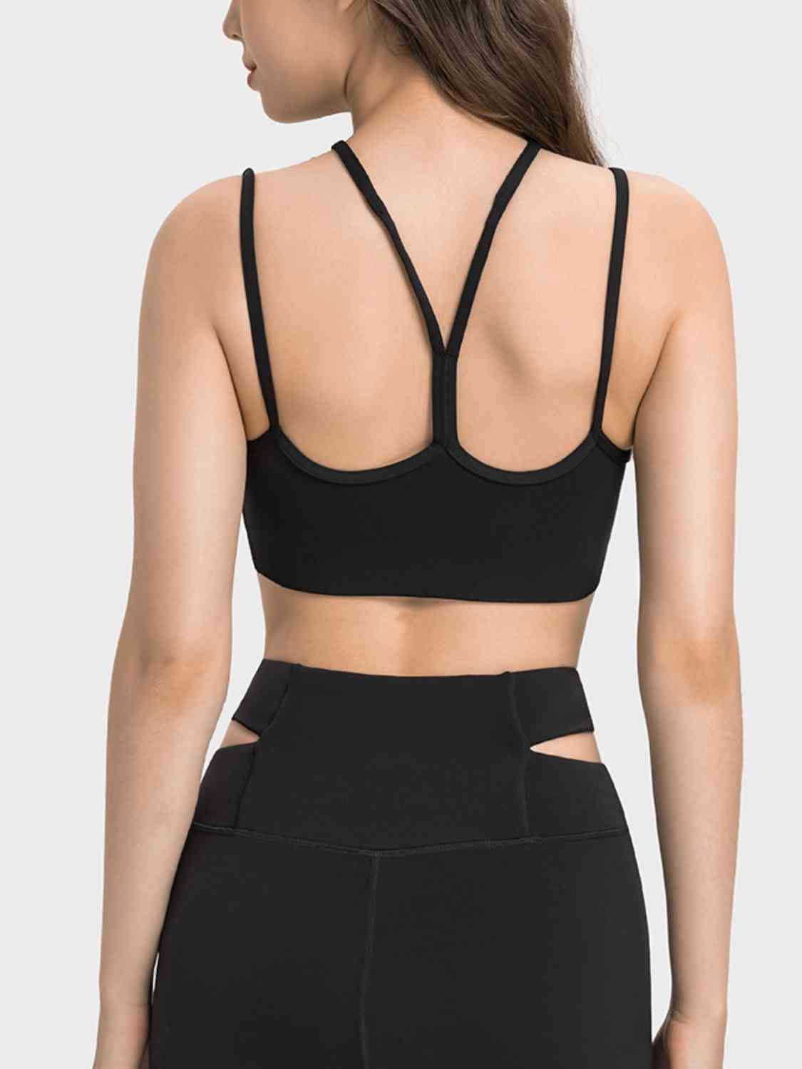 Double-Strap Cropped Sports Cami