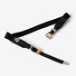 Double Buckle PU Leather Belt