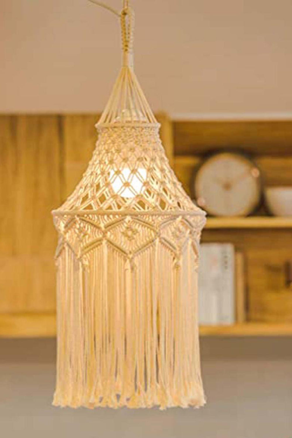 Macrame Hanging Lampshade