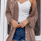 Buttoned V-Neck Long Sleeve Cardigans