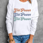 GIRL POWER Graphic Dropped Shoulder Sweatshirt