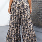 Printed High-Rise Tied Culottes