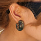 Resin C-Hoop Earrings