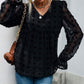 Swiss Dot Peplum Blouse