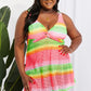 Full Size Twist Front Sleeveless Swim Dress
