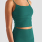 Gathered Detail Cropped Sports Cami