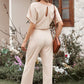 Full Size Tie Waist Straight Leg Jumpsuit