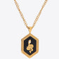 18K Gold Plated Snake Geometric Pendant Necklace