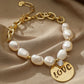 LOVE Freshwater Pearl Bracelet