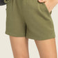 Drawstring Elastic Waist Sports Shorts with Pockets