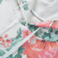 Floral Lace Trim Drawstring Hoodie
