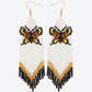 Butterfly Beaded Dangle Earrings