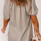 Smocked Frill Trim Flounce Sleeve Blouse
