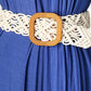 Wide Braid Belt with Resin Buckle