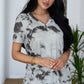 Tie-Dye V-Neck Tee Shirt