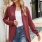 Open Front Long Sleeve Longline Cardigan