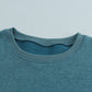 Color Block Ribbed Trim Sweatshirt