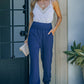 Smocked Waist Pocket Joggers