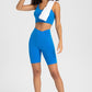 Crisscross Back V-Neck Sports Bra