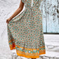 Bohemian V-Neck Flutter Sleeve Dress