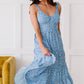 Ditsy Floral Open Back Sleeveless Dress