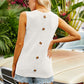 Buttoned Pocket Knit Tank