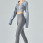 Tie Front Long Sleeve Sports Bolero