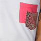Printed Color Block Pocket Patch Tank