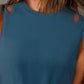 Twisted Hem Cutout Round Neck Tank