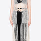 Tie Front Fringe Hem Sleeveless Cover Up