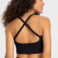 Crisscross Back V-Neck Sports Bra