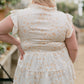 Plus Size Printed Flutter Sleeve Tiered Top