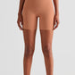 High-Rise Elastic Waistband Biker Shorts