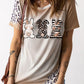 Easter Leopard Rabbit Graphic T-Shirt