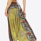 Smocked Long Harem Pants