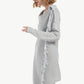 One-Button Tassel Tie Asymmetrical Hem Cardigan