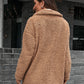 Zip-Up Collared Teddy Jacket