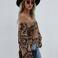 Geometric Print Chunky Knit Sweater