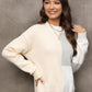 Color Block Crewneck Drop Shoulder Sweater