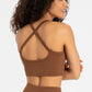 Crisscross Back V-Neck Sports Bra