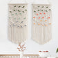 Contrast Leaf Fringe Macrame Wall Hanging