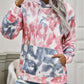 Tie-Dye Dropped Shoulder Drawstring Hoodie