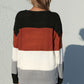 Striped Rib-Knit Pullover Sweater