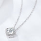 1 Carat Moissanite Geometric Pendant Necklace